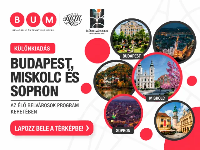 Fedezd fel a várost más szemmel! – Megjelent a BUM térkép Élő Belvárosok különkiadása